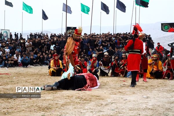 تعزیه روز عاشورا محرم در کوی آزادگان بخش اسیر شهرستان مُهر