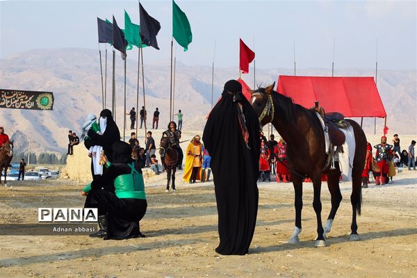 تعزیه روز عاشورا محرم در کوی آزادگان بخش اسیر شهرستان مُهر