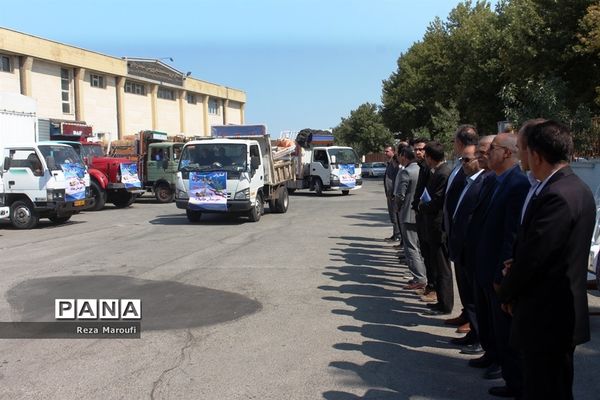 اعزام کاروان تجهیزات و وسایل ورزشی به مناطق ۲۴گانه آموزش و پرورش استان