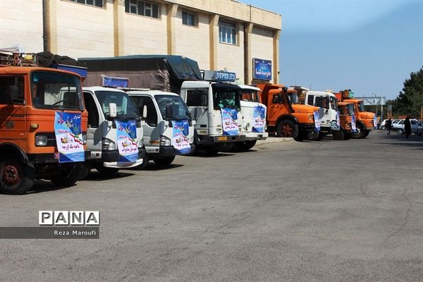 اعزام کاروان تجهیزات و وسایل ورزشی به مناطق ۲۴گانه آموزش و پرورش استان