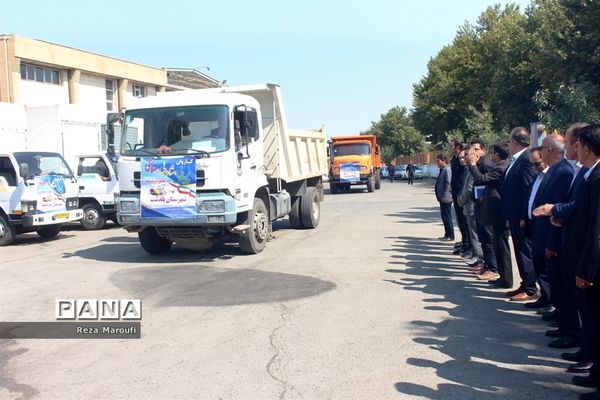 اعزام کاروان تجهیزات و وسایل ورزشی به مناطق ۲۴گانه آموزش و پرورش استان