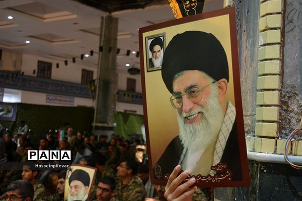 مراسم لبیک یا خامنه‌ای در شهرستان بیرجند