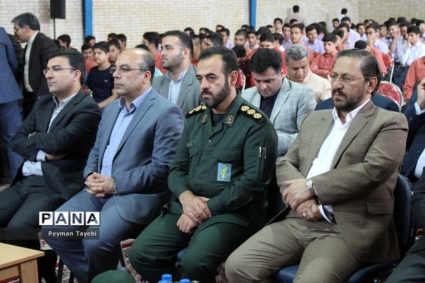 آیین نمادین زنگ مهر و مقاومت در دبیرستان محمد رسول الله سمنان-1