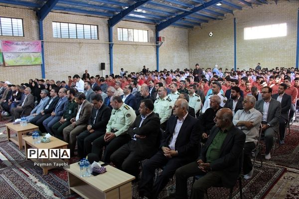 آیین نمادین زنگ مهر و مقاومت در دبیرستان محمد رسول الله سمنان-1