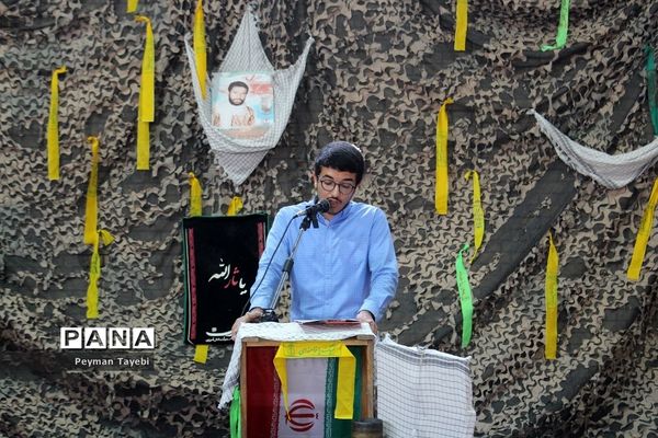 آیین نمادین زنگ مهر و مقاومت در دبیرستان محمد رسول الله سمنان-2