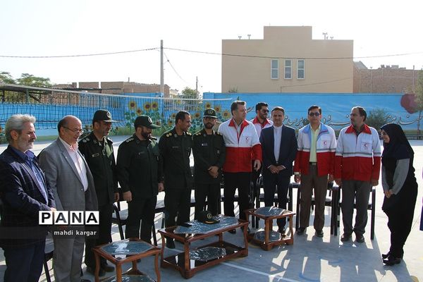 صبحگاه مشترک تشکیلات دانش‌آموزی در یزد