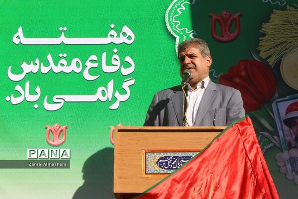 تشیع پیکر شهید گمنام در صبحگاه مشترک بسیج فرهنگیان تهران