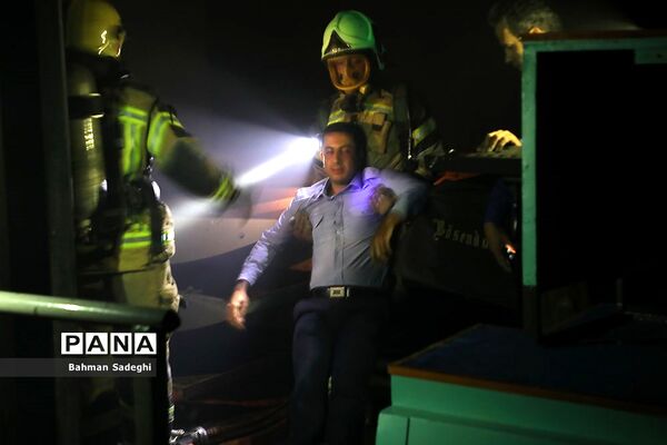 مانور آمادگی در برابر حوادث در تالار وحدت