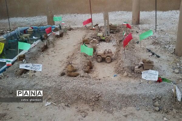 برپایی نمایشگاه خورشید بی غروب به‌مناسبت ماه محرم و هفته دفاع مقدس در نی‌ریز