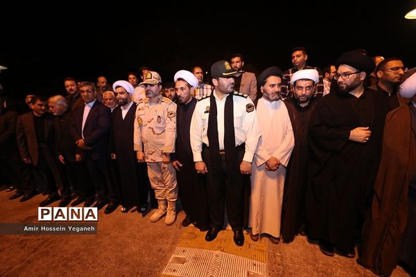 مراسم استقبال از پیکر شهید سردار پاسدار ابراهیم غلامی در جزیره کیش