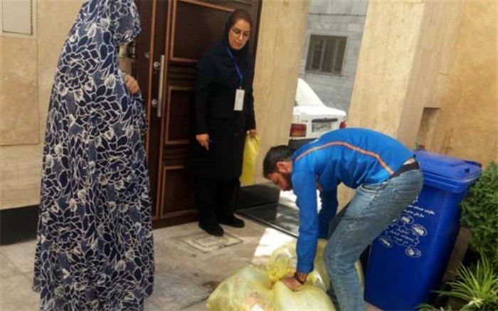 اجرای طرح نمونه برداری پسماندهای خشک در منطقه  بیست