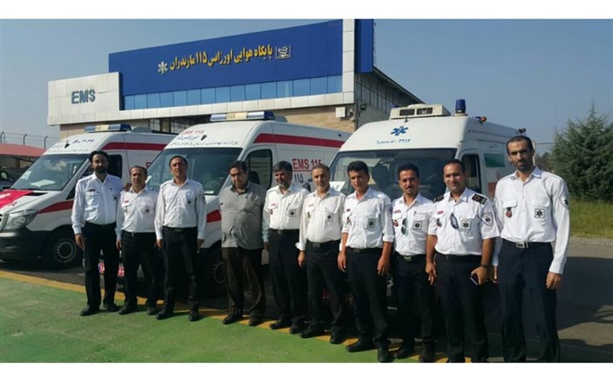 اعزام ۳ تیم فوریت‌های پزشکی اورژانس مازندران به مرزهای غرب کشور