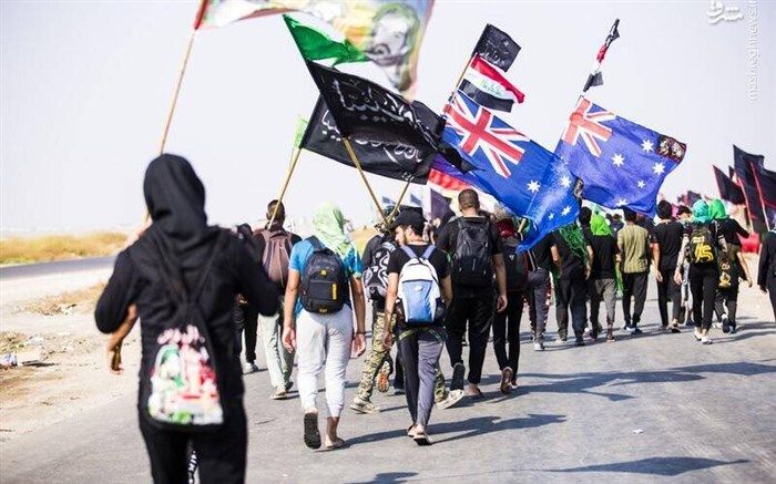 تصویر/ زائران استرالیایی اربعین حسینی