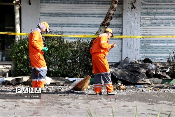 آتش سوزی برج اداری و تجاری آراکس مشهد
