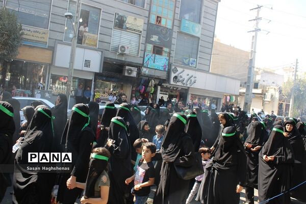 حرکت نمادین کاروان اسرای کربلای حسینی در اسلامشهر