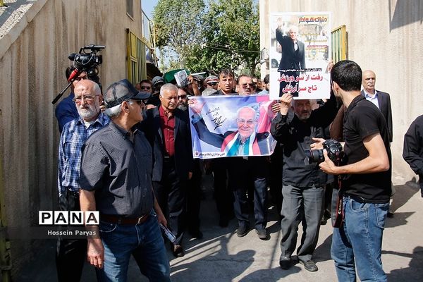 مراسم تشییع پیکر جعفر کاشانی، پیشکسوت فوتبال ایران