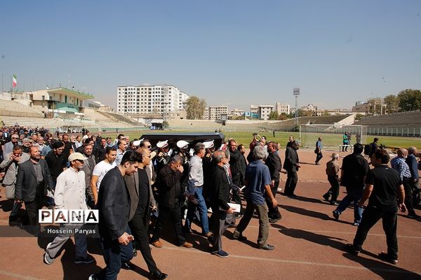مراسم تشییع پیکر جعفر کاشانی، پیشکسوت فوتبال ایران