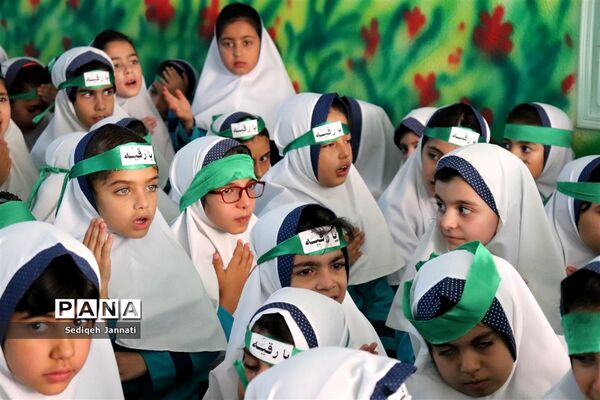 برگزاری مراسم شهادت حضرت رقیه (س) در دبستان 22 بهمن دوره اول شهرستان آباده
