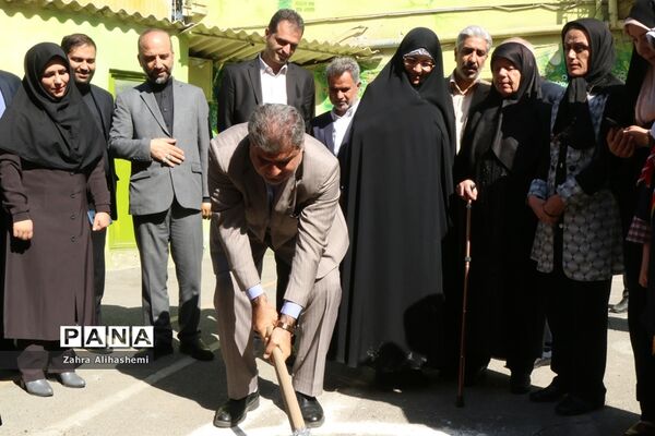 آیین احداث مدرسه خیری به همت خیر نیک اندیش، بتول بختیاری در منطقه 8 آموزش و پرورش