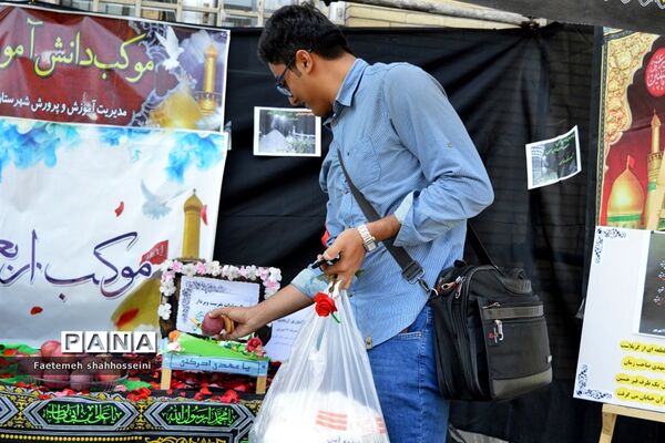 برپایی اولین موکب دانش‌آموزی درشهرستان فیروزکوه