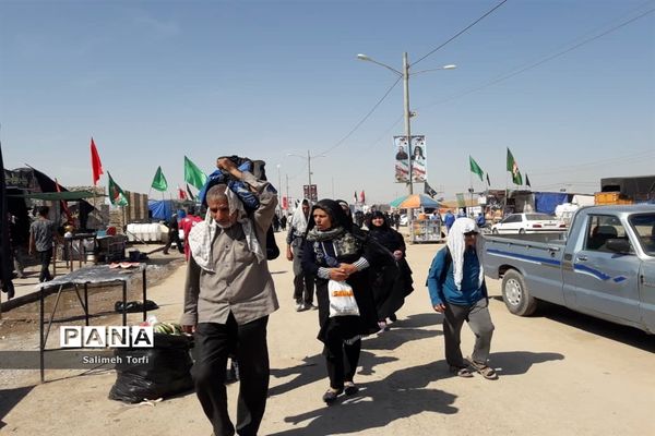 حال و هوای مواکب اربعین حسینی در مرز چزابه