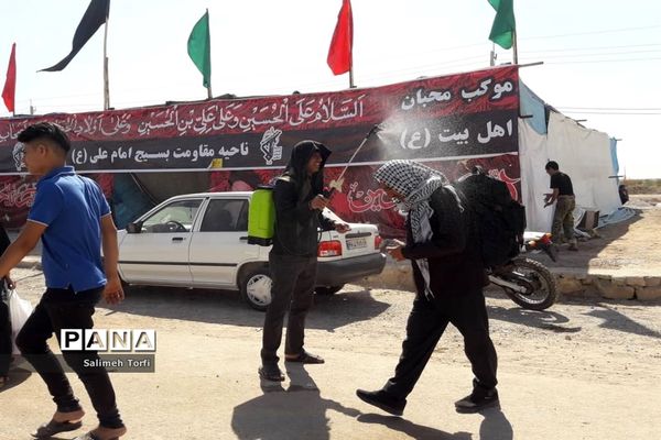 حال و هوای مواکب اربعین حسینی در مرز چزابه