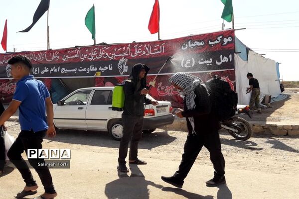 حال و هوای مواکب اربعین حسینی در مرز چزابه