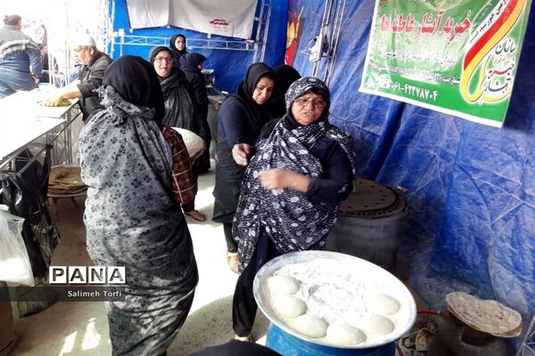 حال و هوای مواکب اربعین حسینی در مرز چزابه