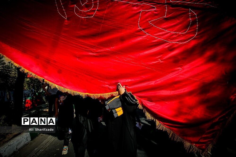 زیر پرچم امام حسین (ع)