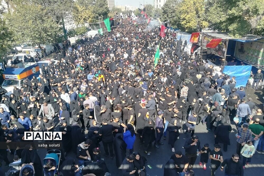 راهپیمایی عاشقان امام حسین(ع) ویاران باوفایش درشهرری