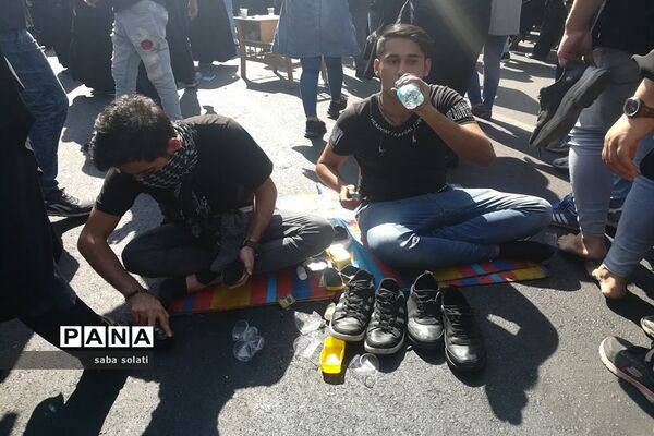 راهپیمایی عاشقان امام حسین(ع) ویاران باوفایش درشهرری