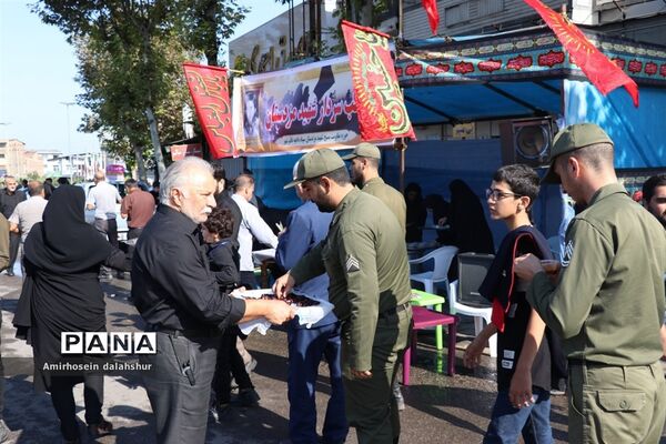 پیاده‌روی جاماندگان اربعین در قائمشهر