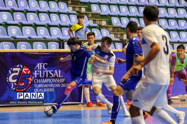 دیدار تیم‌های ترکمنستان و قرقیزستان از سری بازی‌های مرحله مقدماتی فوتسال آسیا