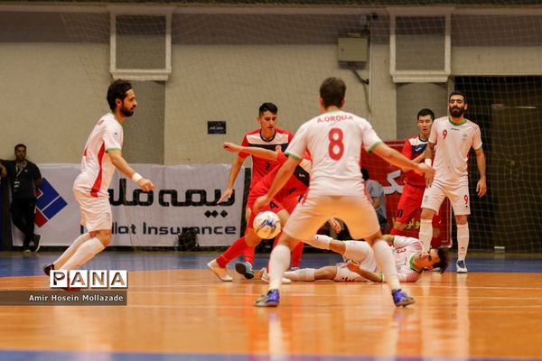 دیدار تیم‌های ایران و قرقیزستان از سری بازی‌های مرحله مقدماتی فوتسال آسیا