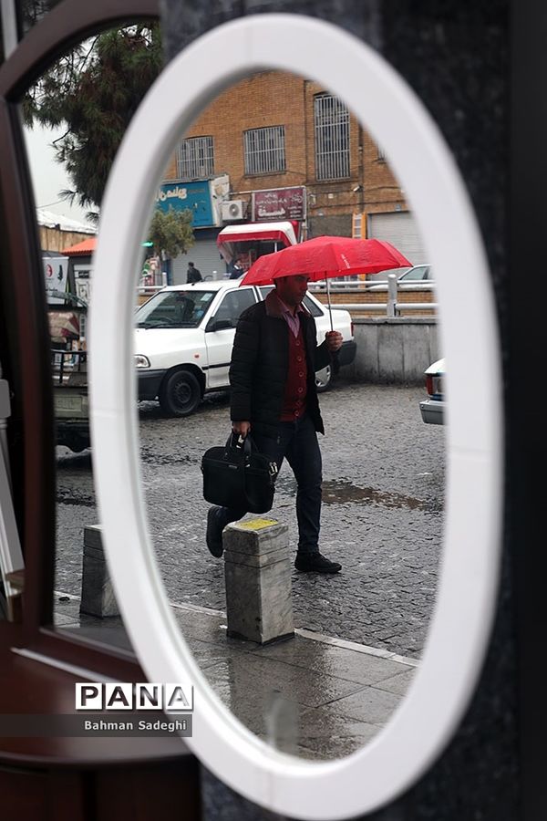 باران پاییزی در تهران