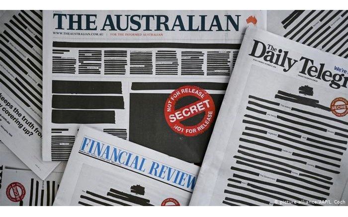 روزنامه‌های استرالیا امروز سیاه منتشر شدند