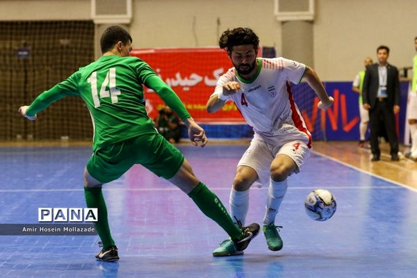 دیدار تیم‌های ایران و ترکمنستان از سری بازی های مرحله مقدماتی فوتسال آسیا