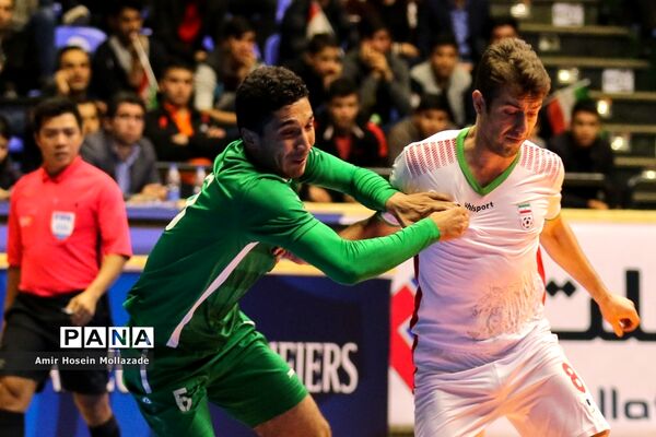 دیدار تیم‌های ایران و ترکمنستان از سری بازی های مرحله مقدماتی فوتسال آسیا