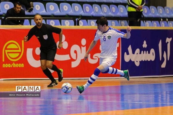 دیدار تیم‌های ازبکستان و افغانستان از سری بازی‌های مرحله مقدماتی فوتسال آسیا