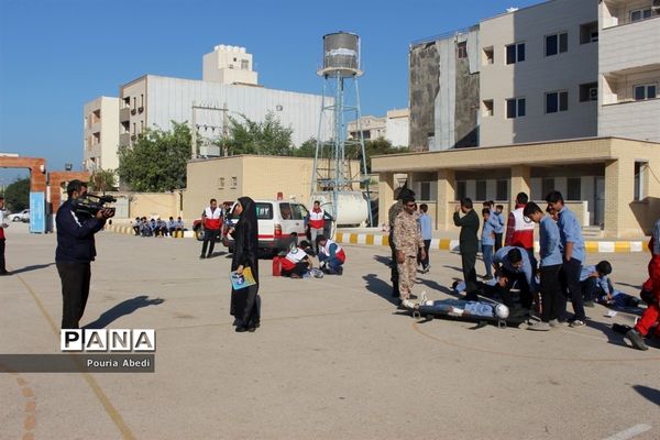 مانور پدافند غیر عامل در بوشهر