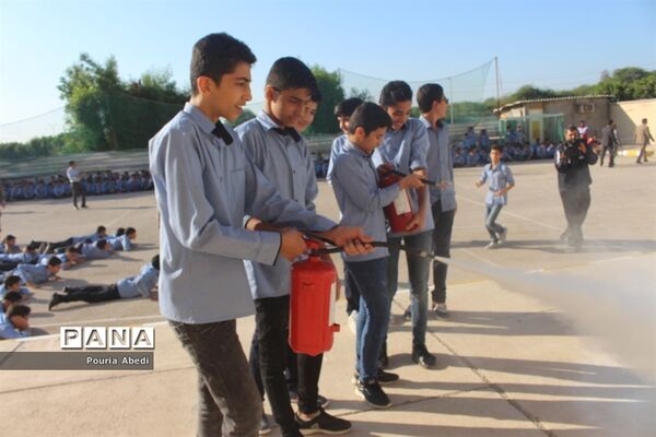مانور پدافند غیر عامل در بوشهر