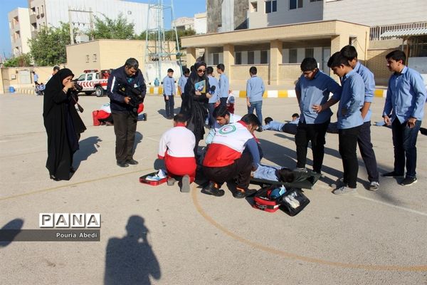 مانور پدافند غیر عامل در بوشهر