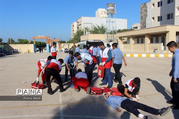 مانور پدافند غیر عامل در بوشهر