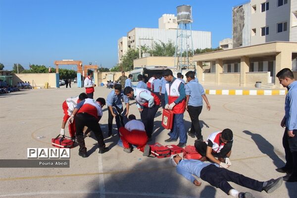 مانور پدافند غیر عامل در بوشهر