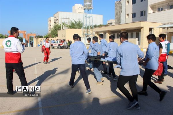 مانور پدافند غیر عامل در بوشهر