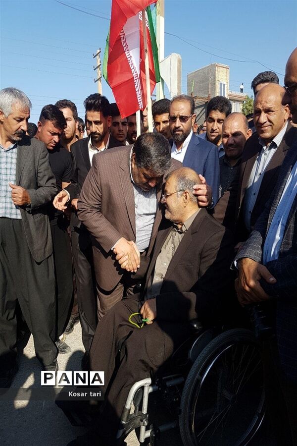 برگزاری راهپیمایی 13 آبان در شهرستان سرپل ذهاب