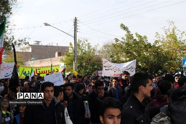برگزاری راهپیمایی روز 13 آبان در شهرستان تایباد