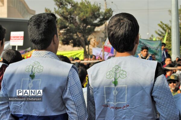 برگزاری راهپیمایی روز 13 آبان در شهرستان تایباد
