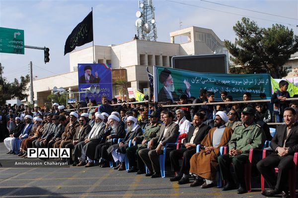 برگزاری راهپیمایی روز 13 آبان در شهرستان تایباد