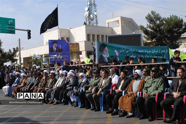برگزاری راهپیمایی روز 13 آبان در شهرستان تایباد